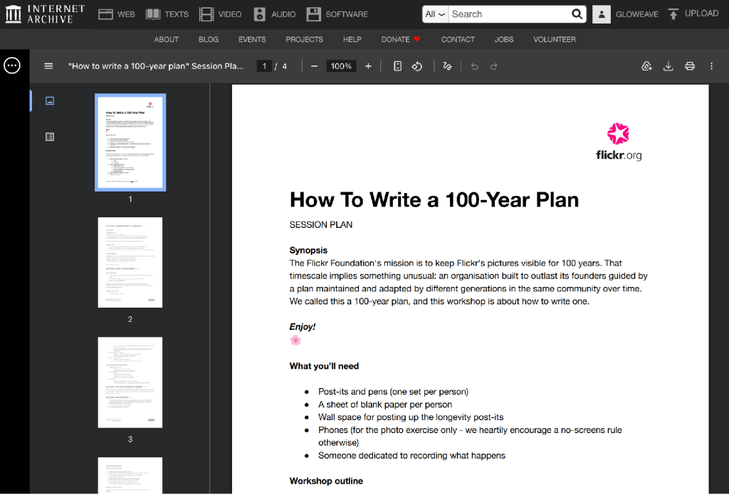 Screenshot of a PDF on Internet Archive